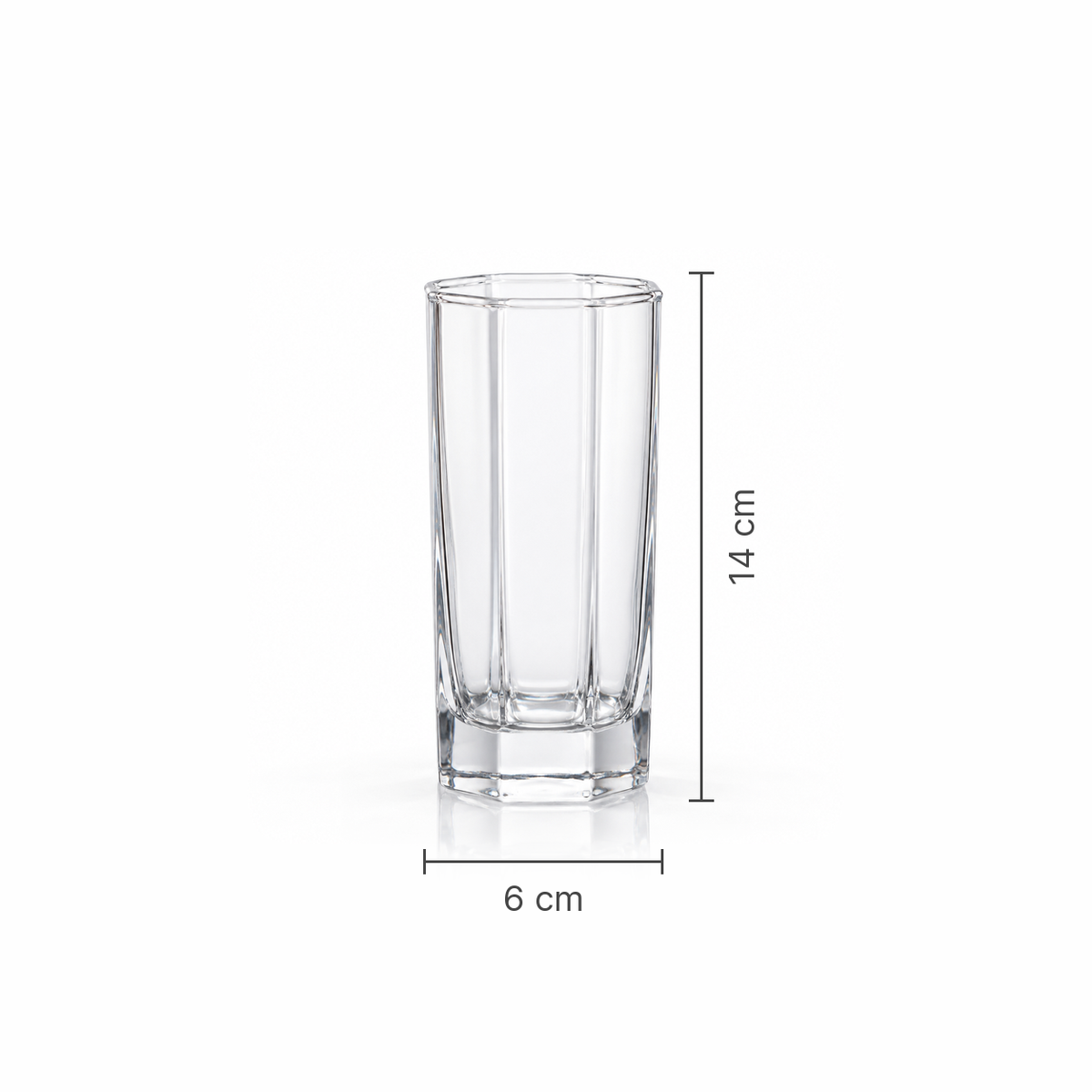 T-306 highball glass dimensions 6 x 14 cm