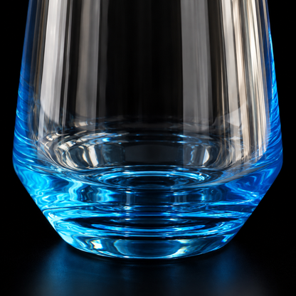 T-312 glass blue base close-up