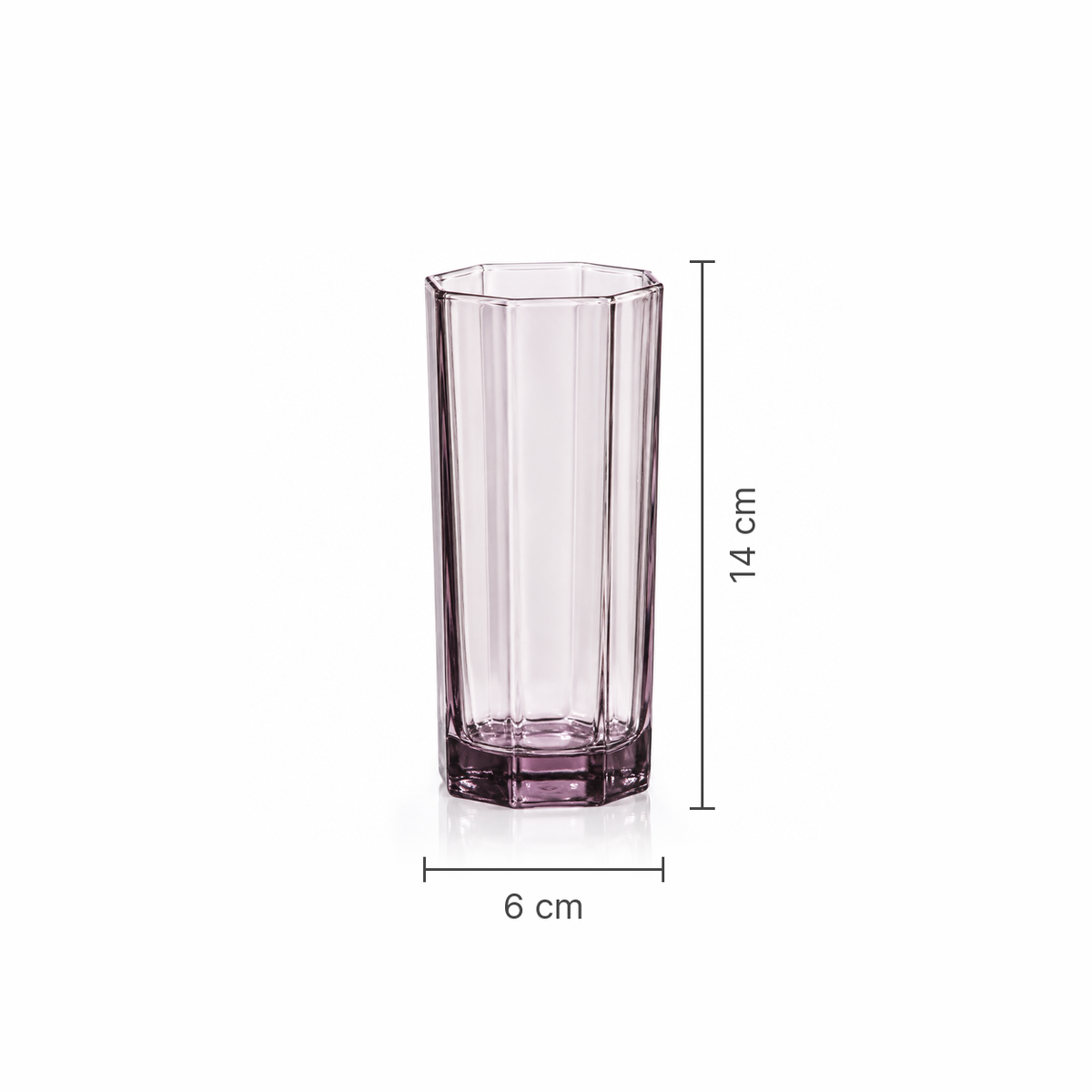 T-404 highball glass dimensions 6 x 14 cm