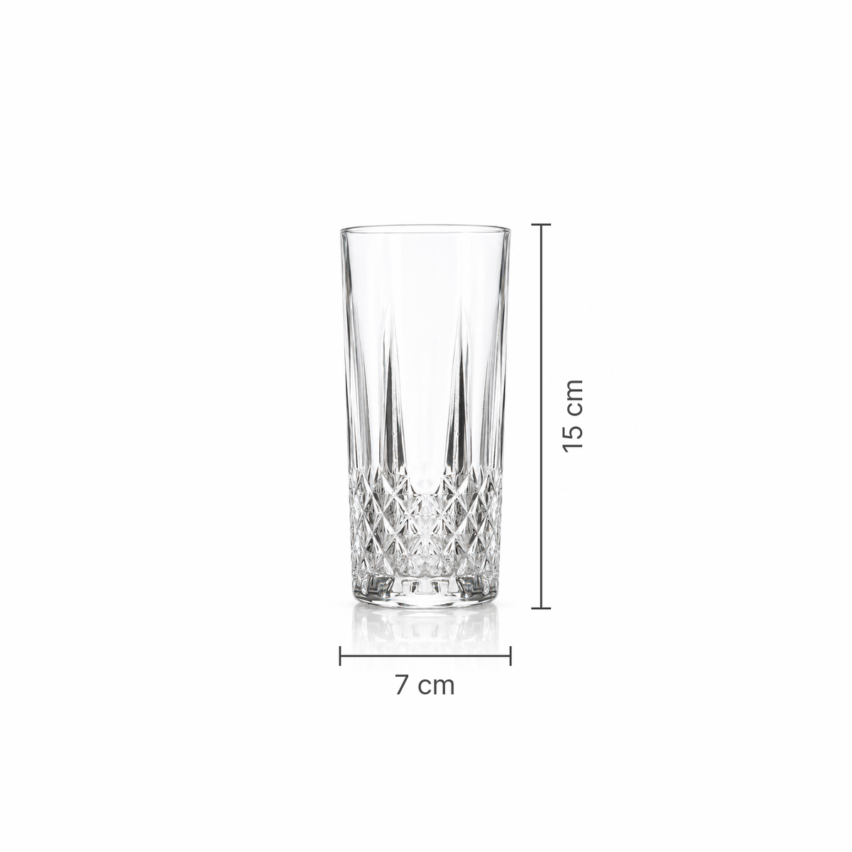 T-414 highball glass dimensions 7 x 15 cm