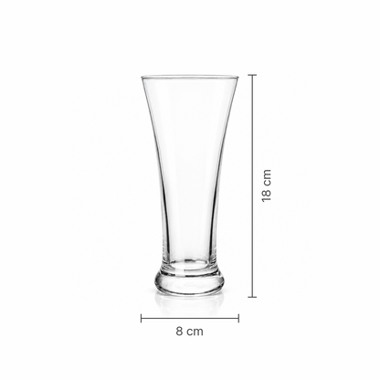 Tall beverage glass dimensions 8 x 18 cm