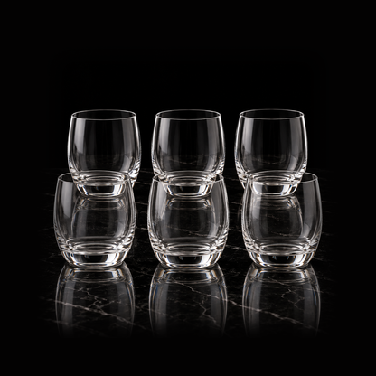 T-501 set of 6 tumblers on black marble