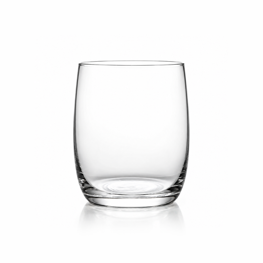 T-502 crystal old fashioned glass 300 ml on white