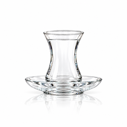 Turkish Tea Glass with Saucer