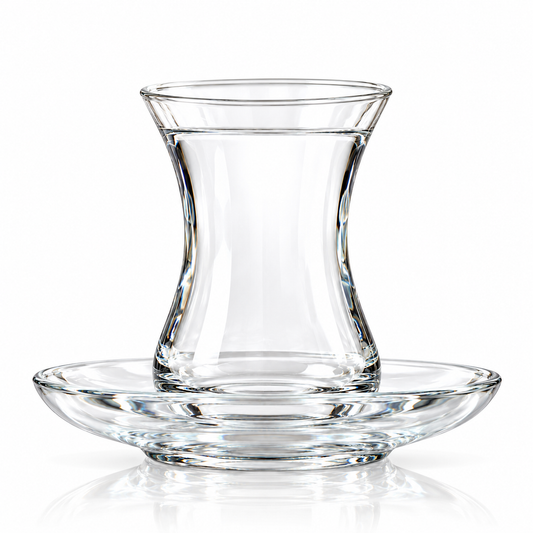 Turkish Tea Glass with Saucer