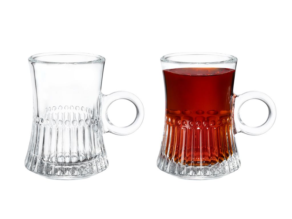 M-258-Glass Mug, Set of 6