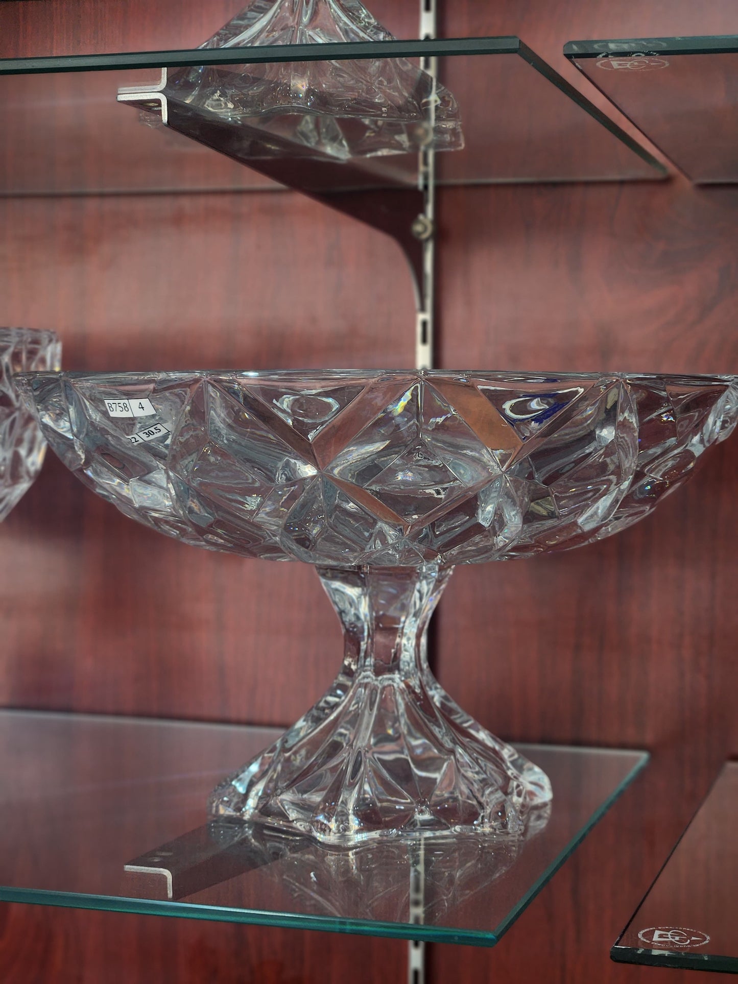 B758- Crystal Fruit Bowl/Serving Bowl