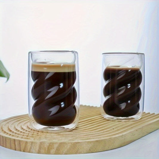 2/ 4pcs - 350ml Double-walled Coffee Cup 2