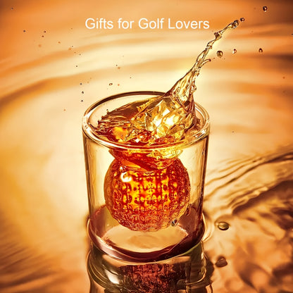 Golf Ball Shaped Double-Walled Insulated Borosilicate Glass Cup