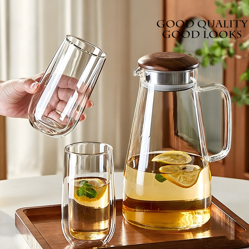 2pcs Double-Layer Borosilicate Glass 10