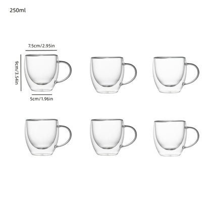 6pcs Double-Layer Cup Set With Handles 3