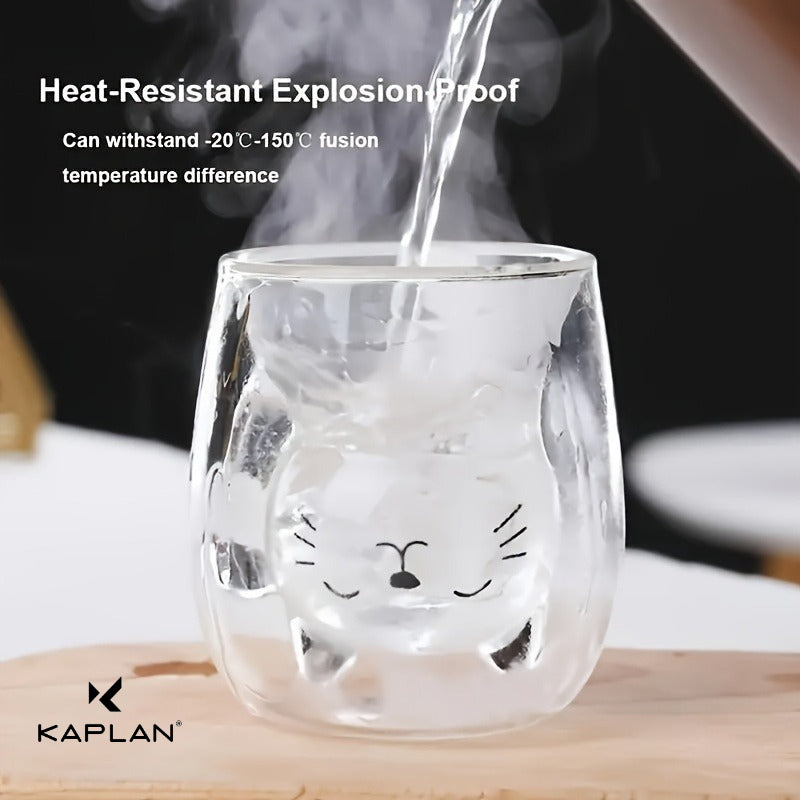 1pc Kaplan Cute Cup - Double-Wall Coffee Mug 4
