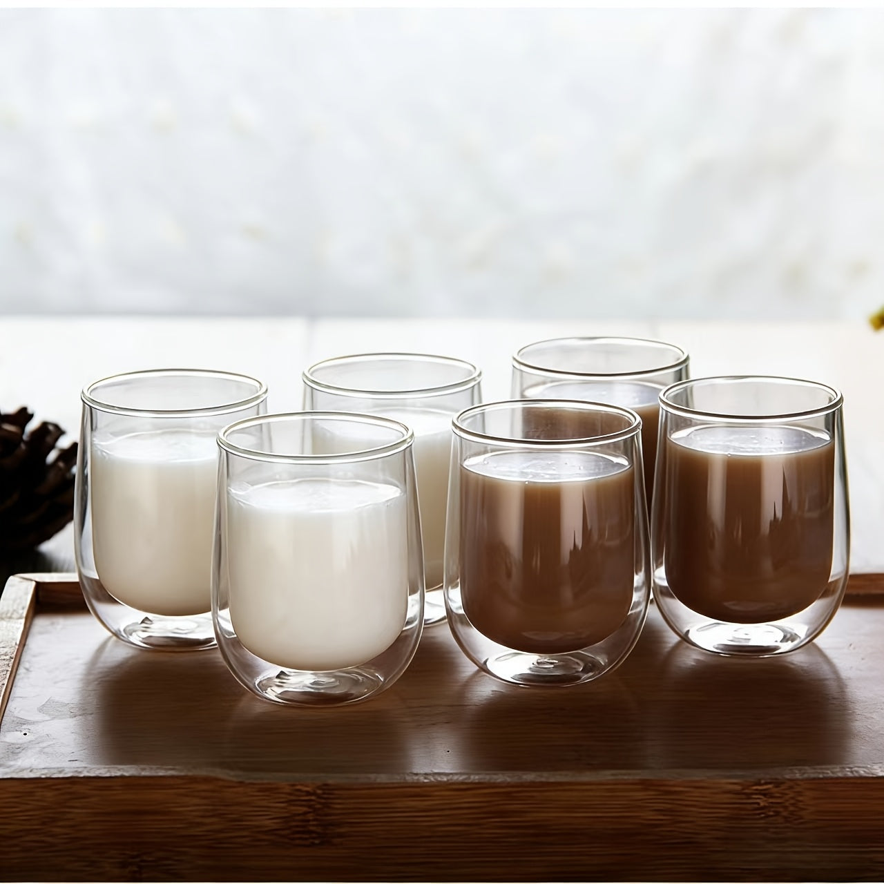 6pcs High Borosilicate Glass Double Wall Cups 3