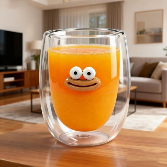 Hand-Blown Double-Wall Glass Tumblers - Insulated