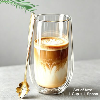 2pcs Double-Layer Borosilicate Glass 11