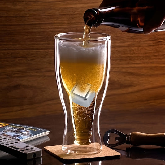 Innovative Design For A Wine Bottle Featuring A Double-Layer Glass Coffee Mug 2