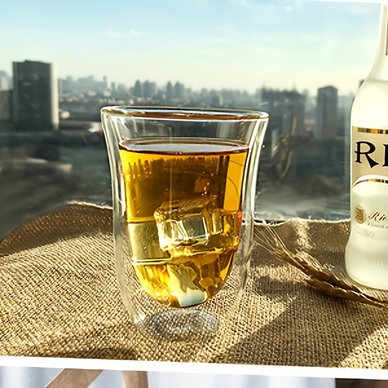 1pc Double-Layer Glass Cup 5