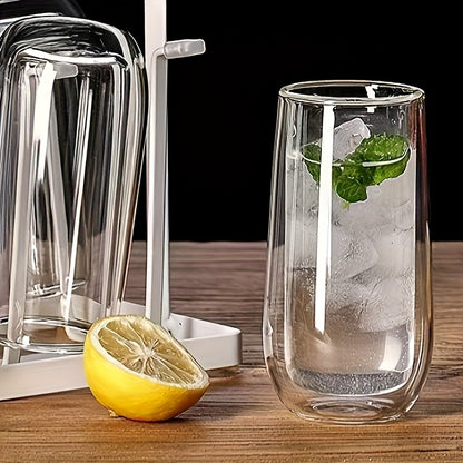 Set Of 4 Transparent Glass Cups 4