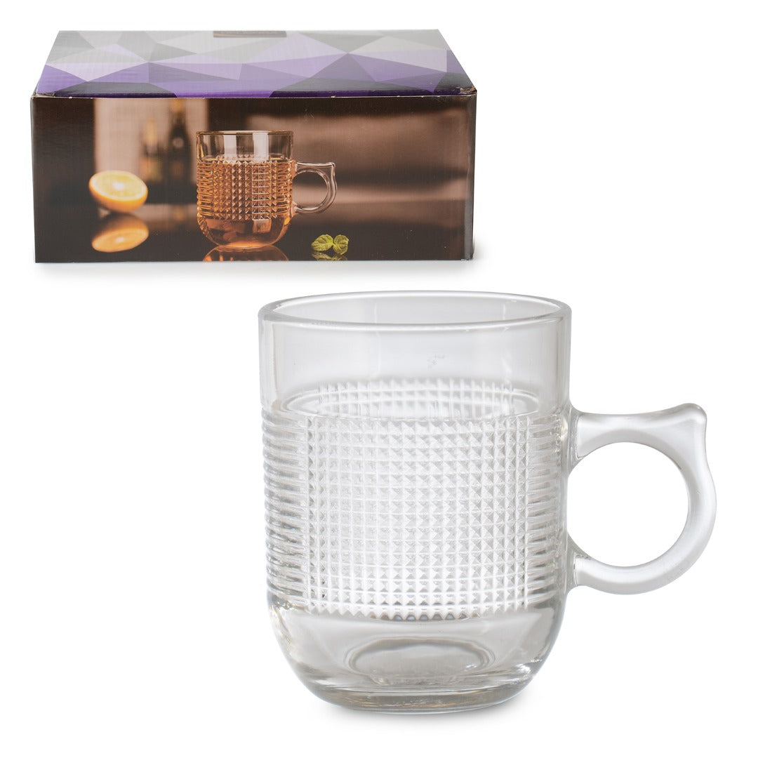 M-215-Glass Mug, Set of 6