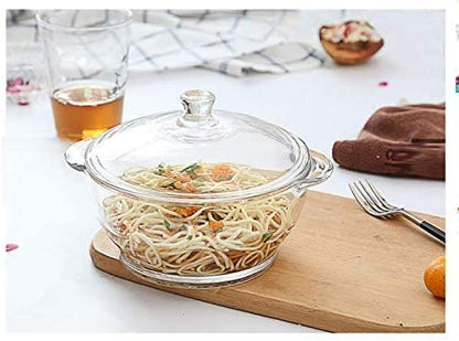 Tempered Glass Casserole with Lid