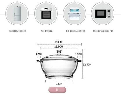 Tempered Glass Casserole with Lid