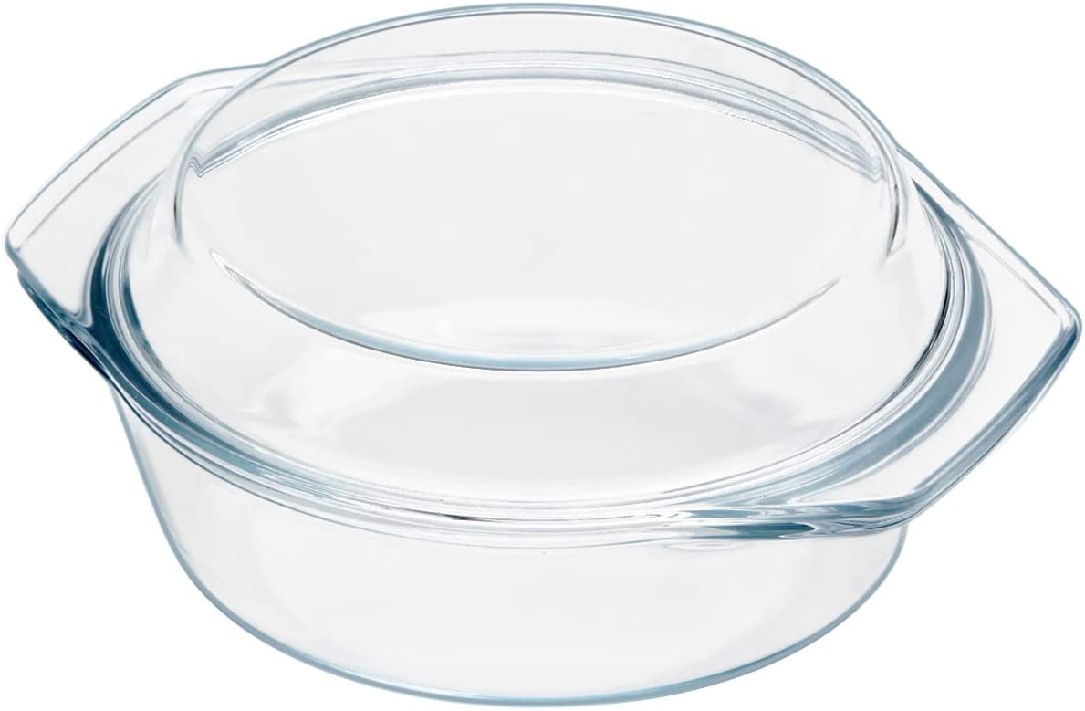 Tempered Glass Casserole with Lid