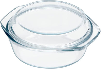 Tempered Glass Casserole with Lid