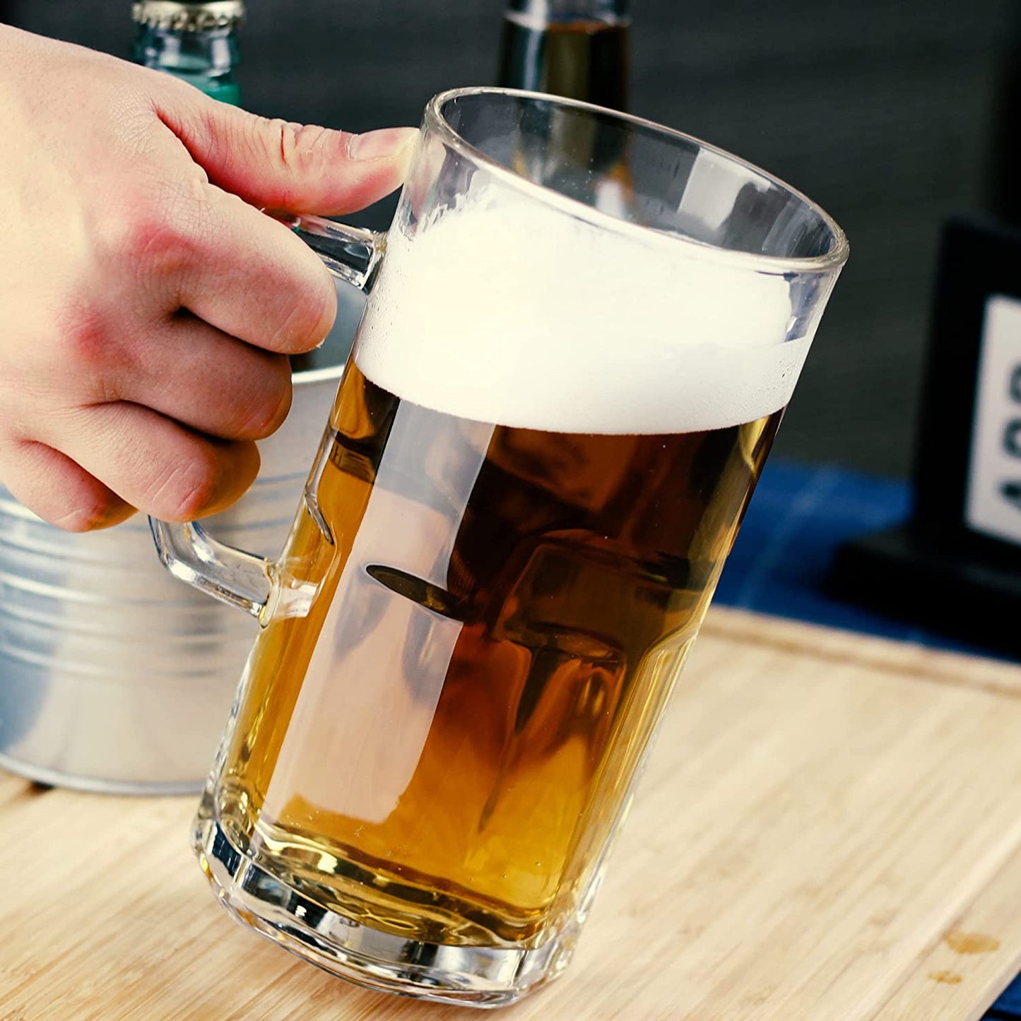 Premium Glass Beer Mugs/Beer Glasses