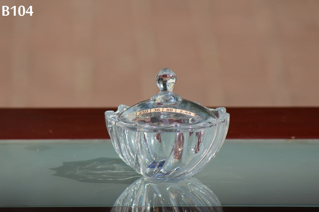 Crystal Candy Bowl with Lid 