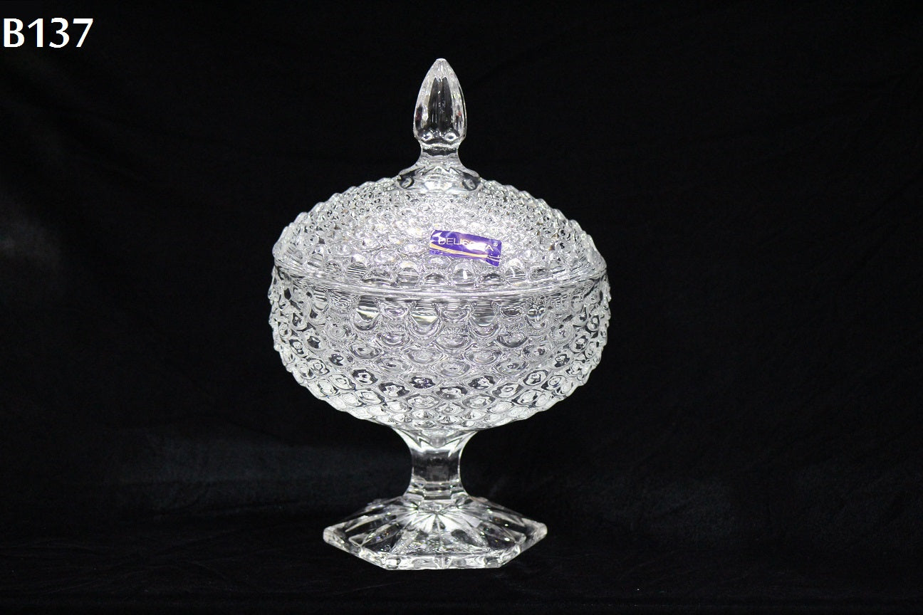 Candy Bowl with Lid, Decorative Bowl