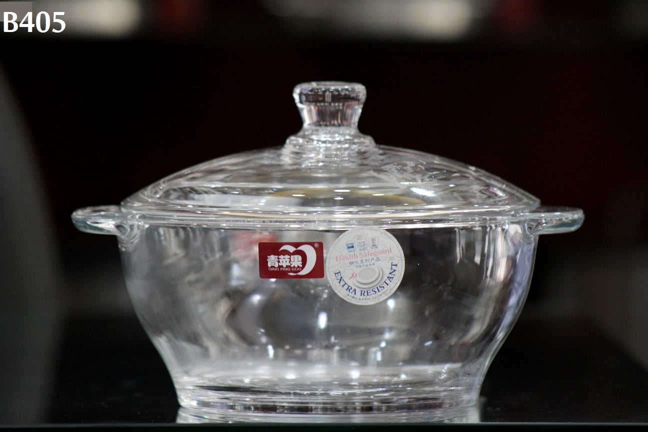 Tempered Glass Casserole with Lid