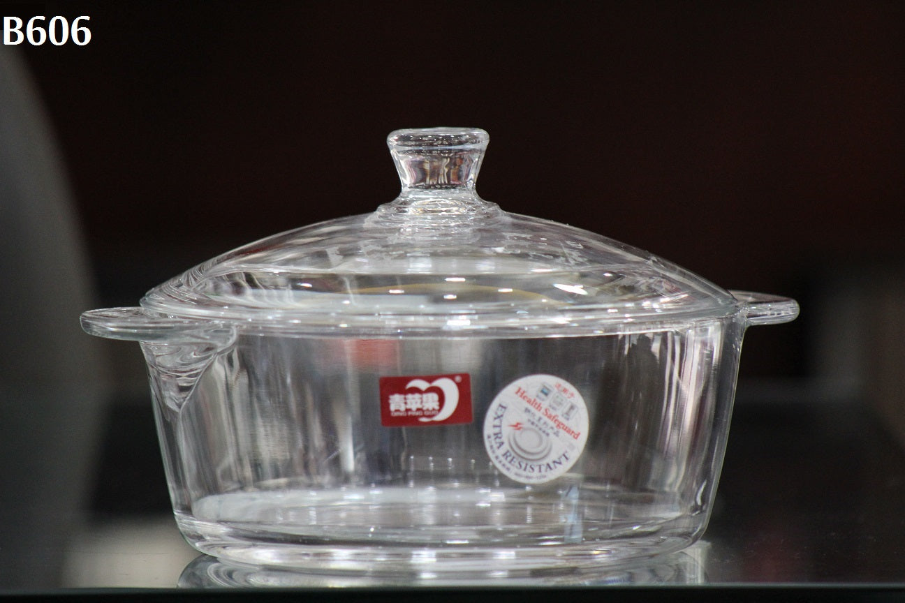 Tempered Glass Casserole with Lid