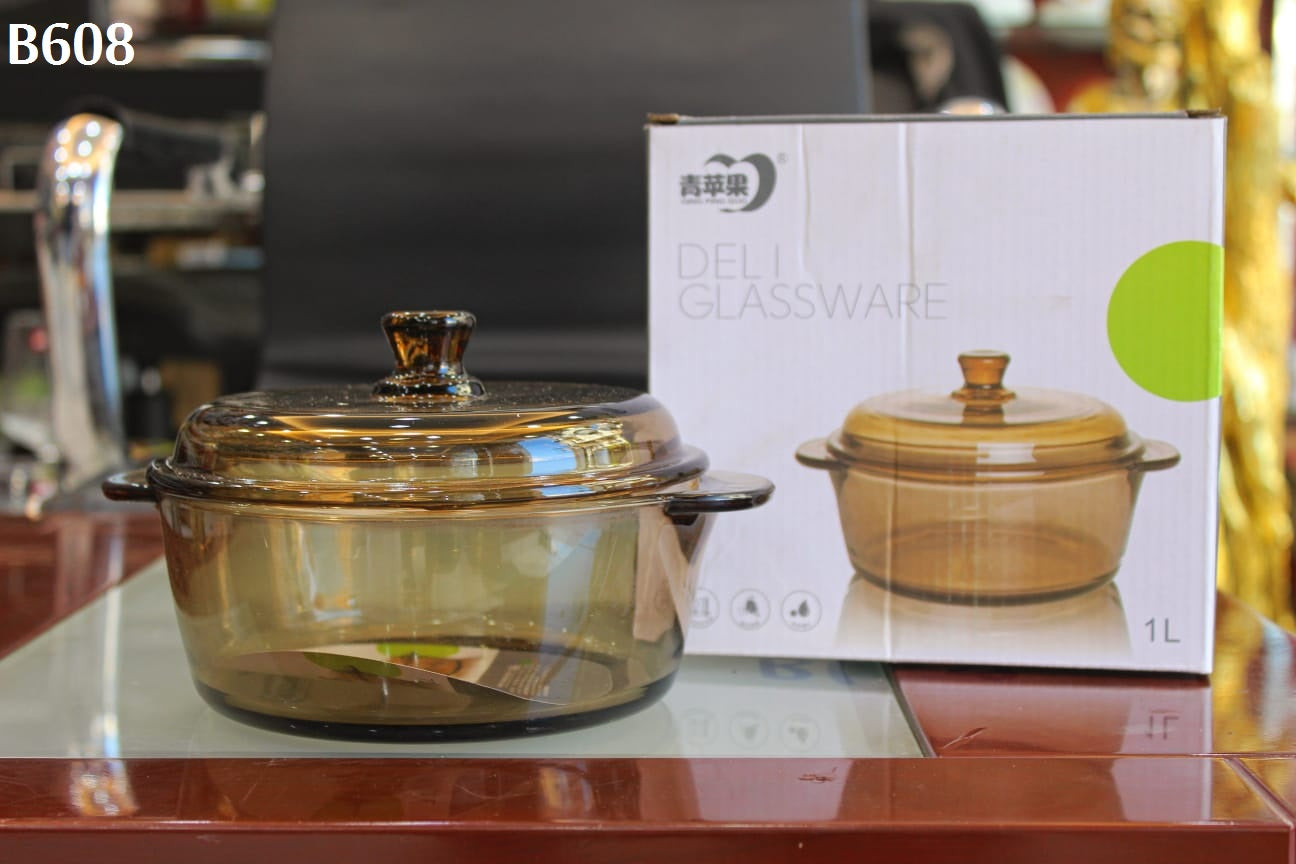 Tempered Glass Casserole with Lid