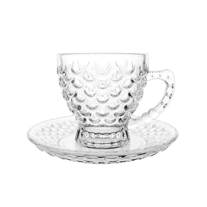 Glass Tea Cup and Saucer