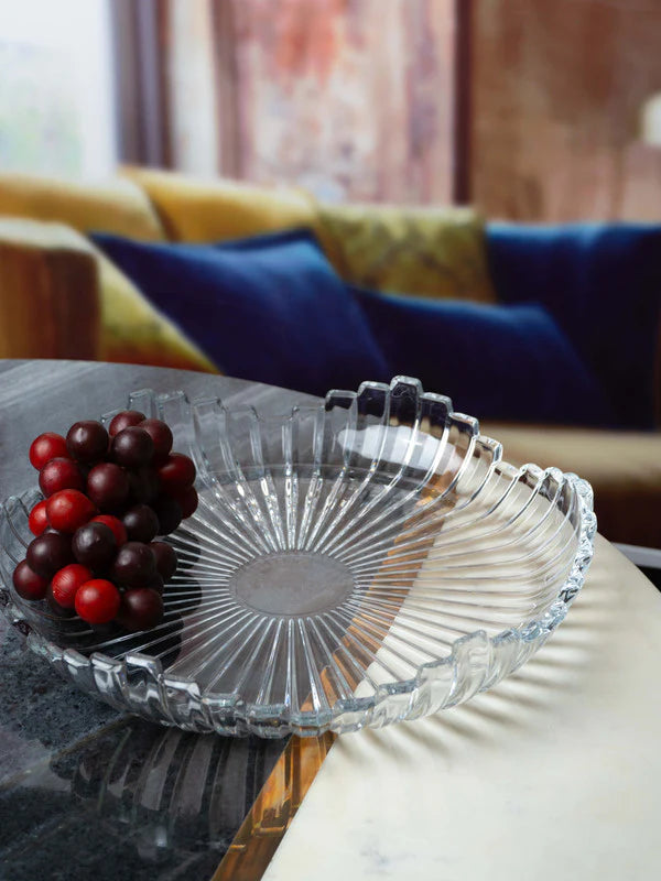 P-308-Crystal Serving Plate/Fruit Plate