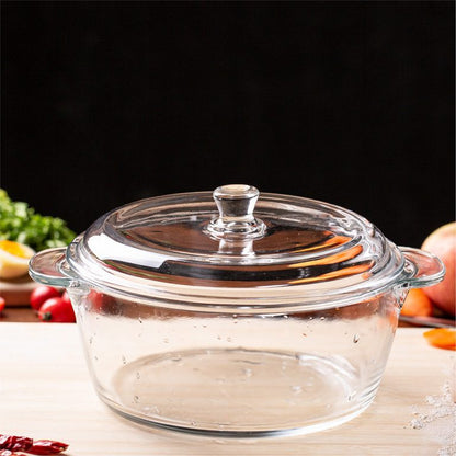 Tempered Glass Casserole with Lid