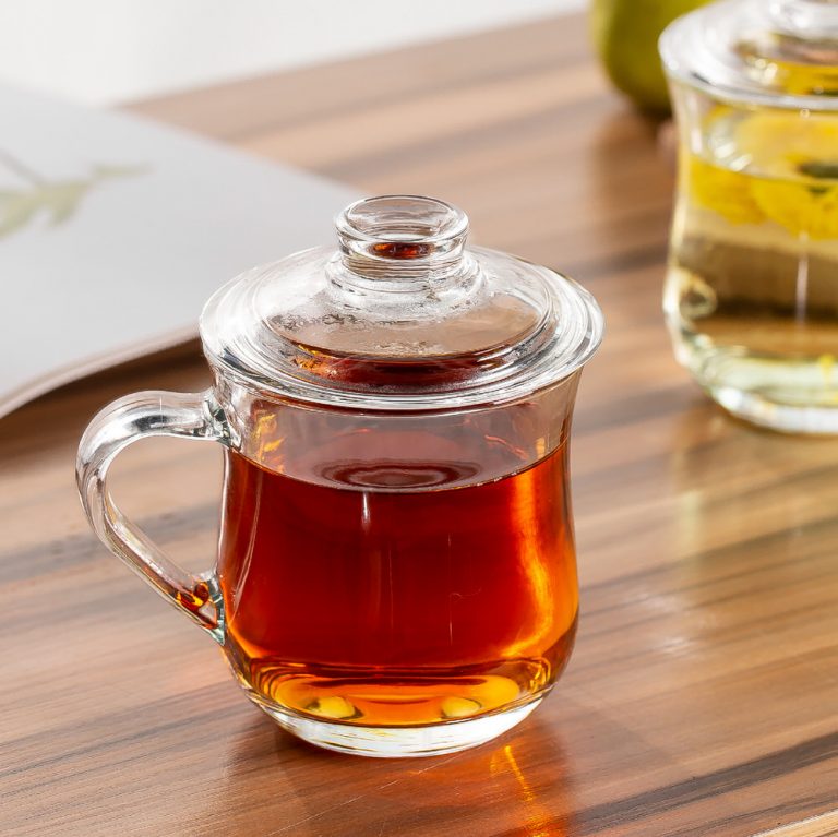 Glass Mug With Lid