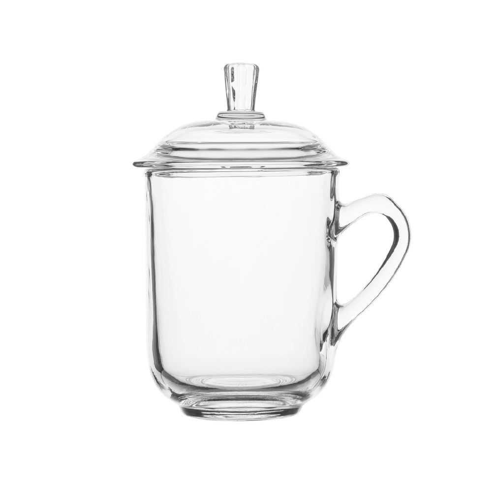 Glass Mug With Lid