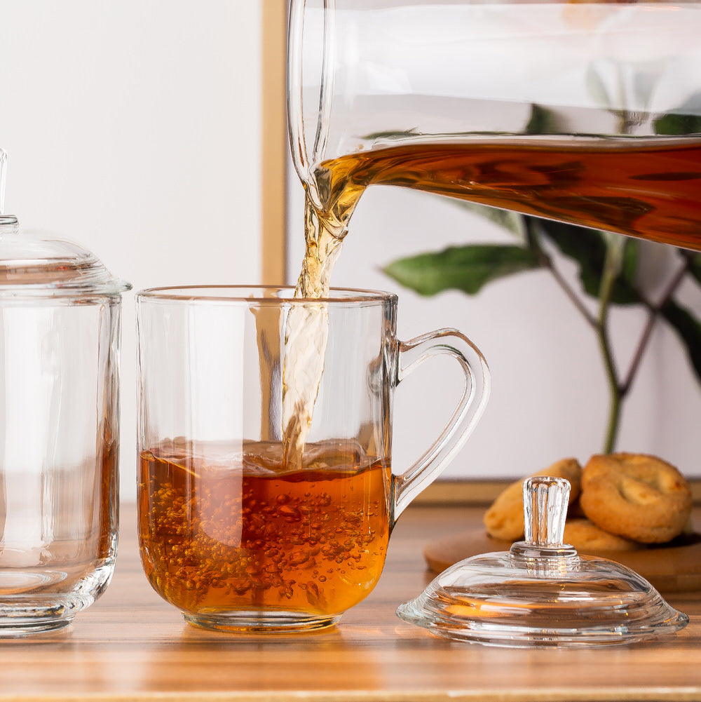 Glass Mug With Lid