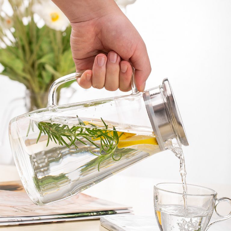 Glass Jug with Lid