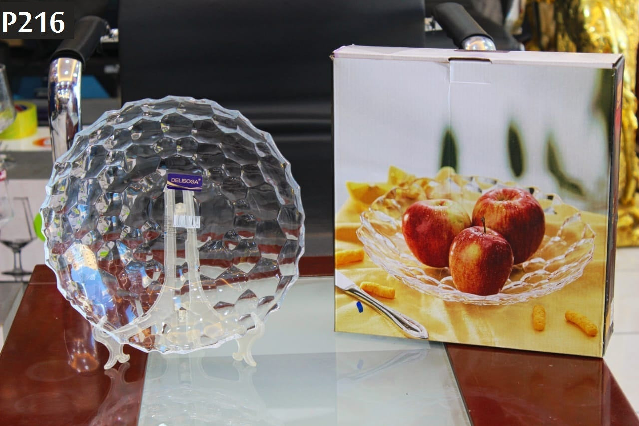 P-216-Crystal Serving Plate/Fruit Plate