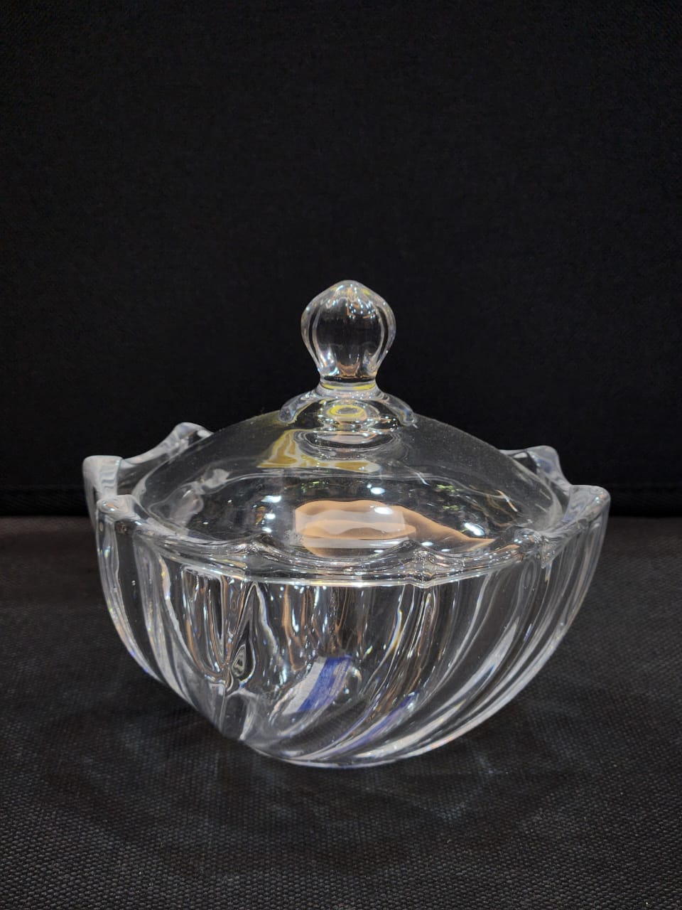 Crystal Candy Bowl with Lid 