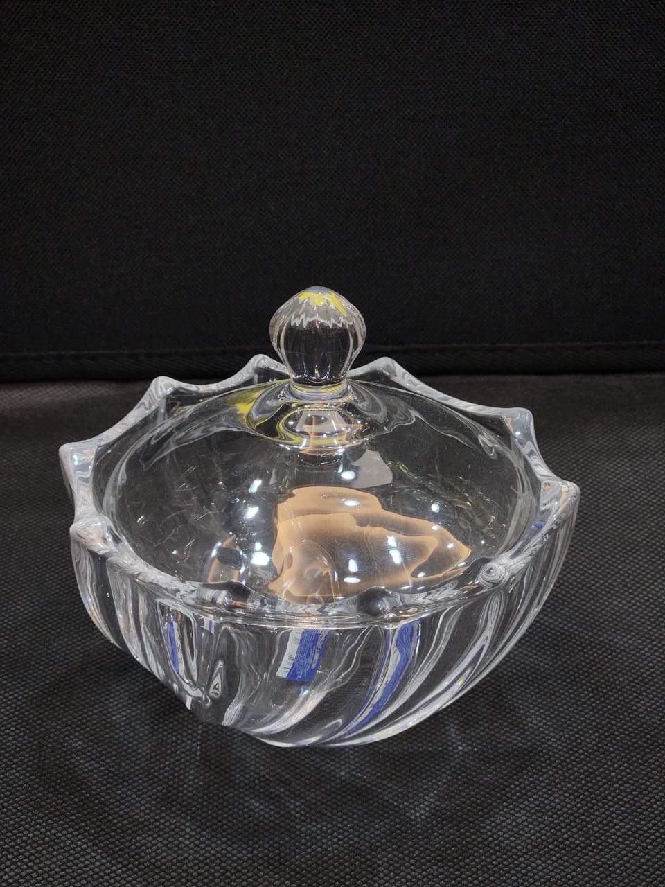 Crystal Candy Bowl with Lid 