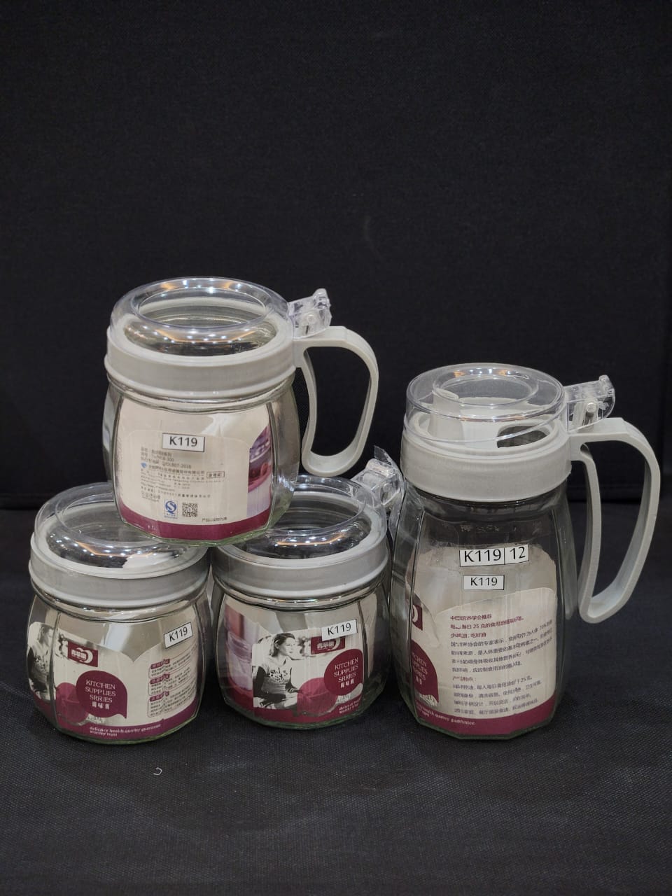 K-119- Container,Glass Food Storage Container Set