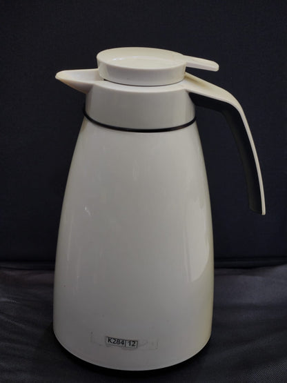 K-284-2 Liter Ice Cream White Carafe/Thermos/Flask-Glass Interior- 8 Hours Heat & Cold Retention