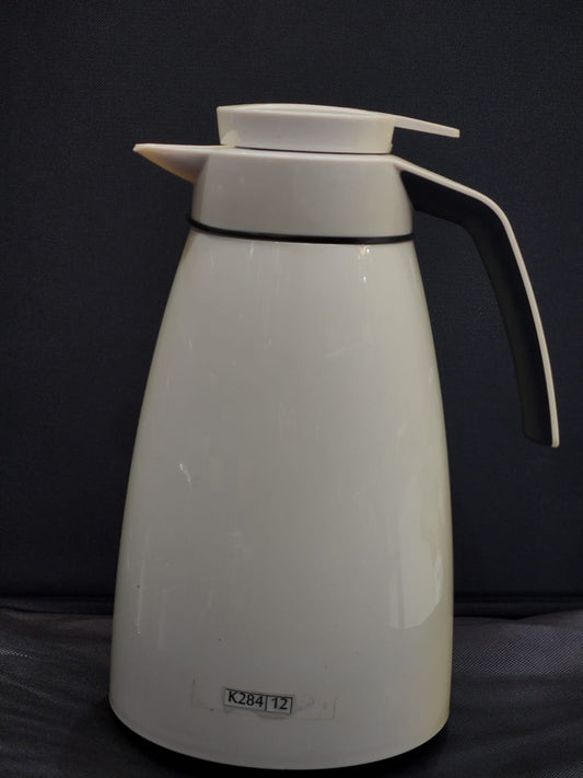 K-284-2 Liter Ice Cream White Carafe/Thermos/Flask-Glass Interior- 8 Hours Heat & Cold Retention