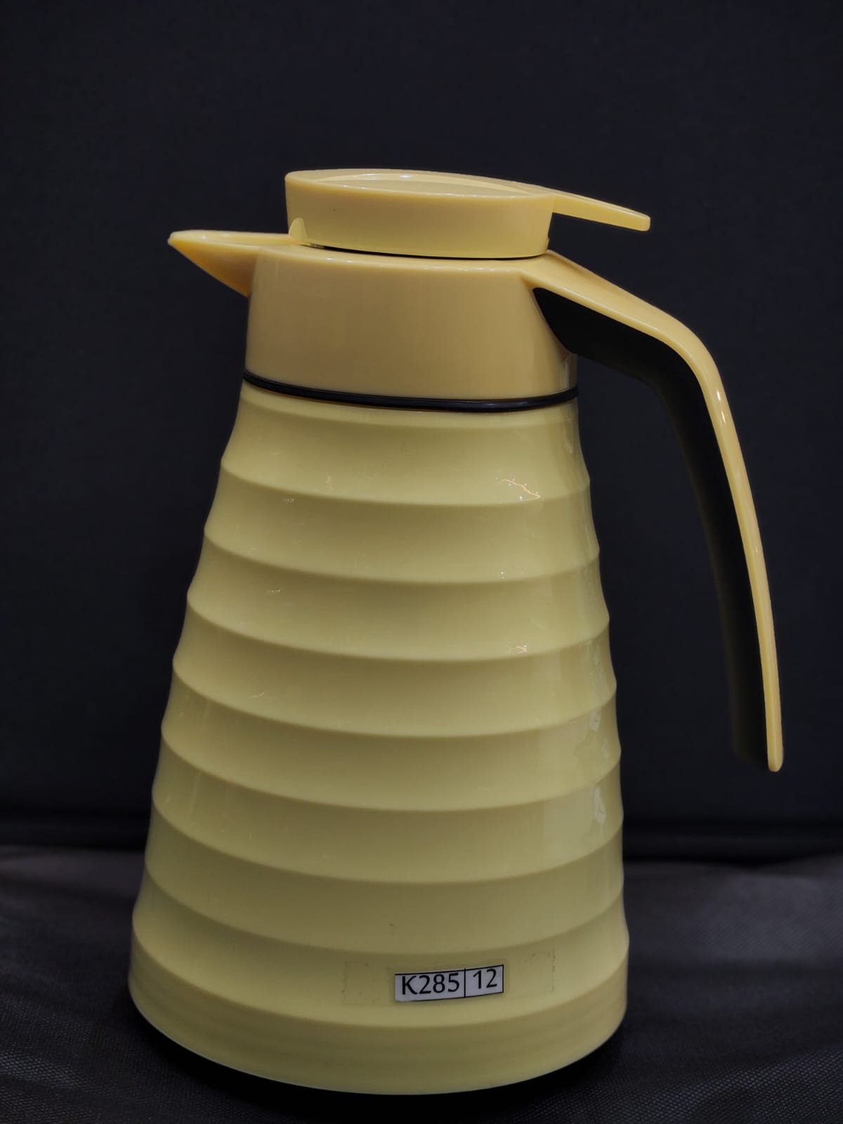 K-285-1 Liter Golden Carafe/Thermos/Flask-Glass Interior- 8 Hours Heat & Cold Retention